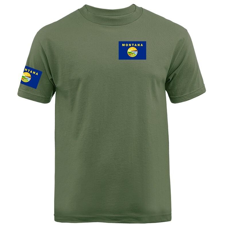 

State of Montana Flag Crest MT Graphic T-shirt Unisex T-Shirt XXL