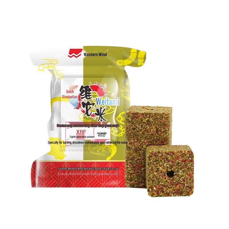 Fast-Dissolving Crucian Carp Groundbait Vita-Mi Cubes for Long-Cast Fishing Bait.