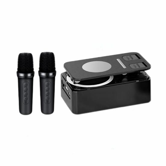 

Держатель для мобильного телефона 2-в-1 Портативный динамик Стабильное соединение Перезаряжаемый Bluetooth-совместимый динамик для телефона с подсветкой