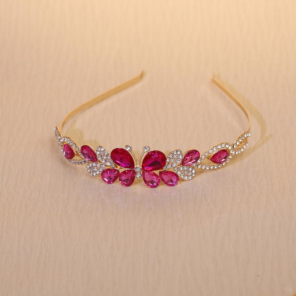 Children's Crown Tiara Girls' Headband Butterfly Crystal Headband