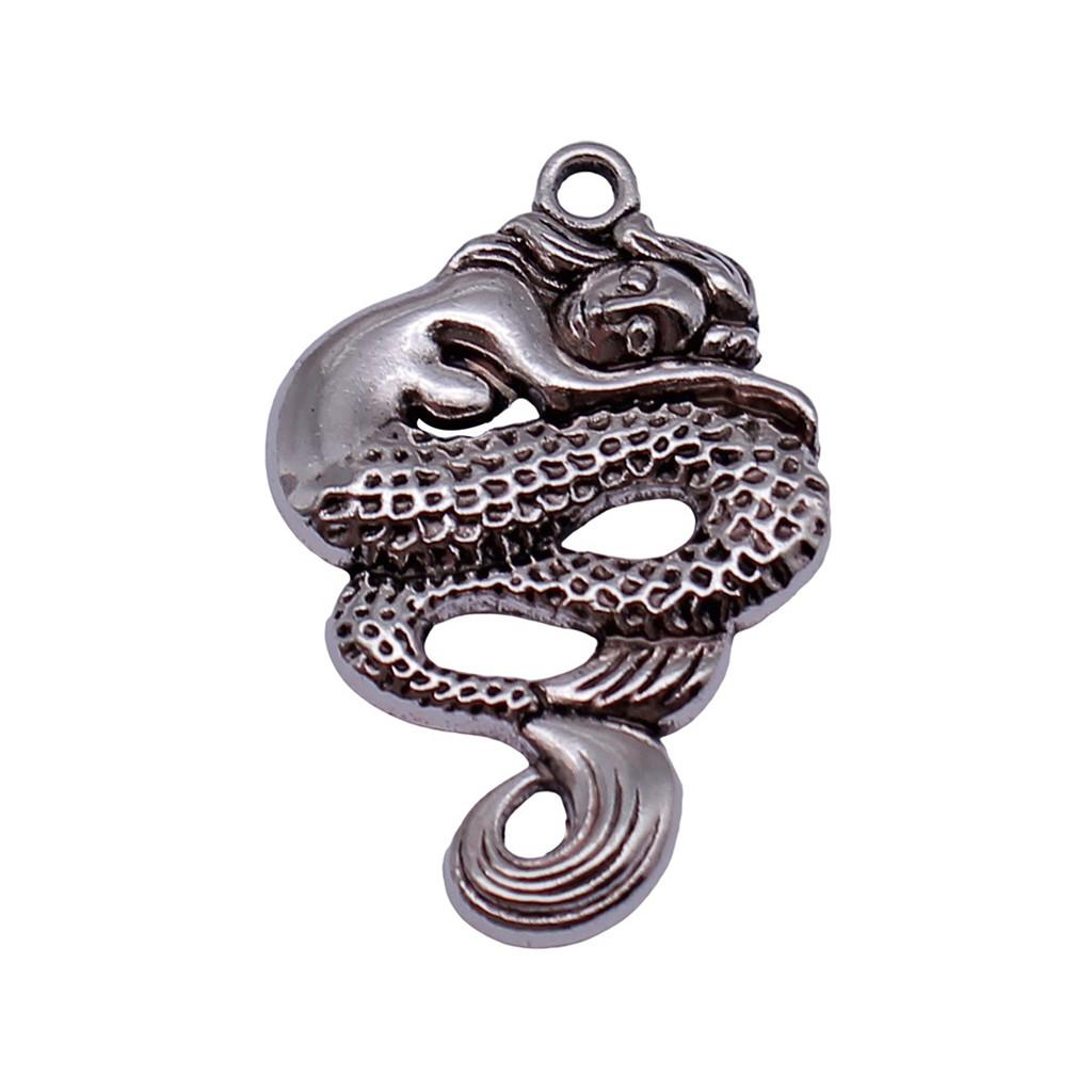 Mermaid Skeleton Charms Gothic Alloy Pendants For Halloween DIY Jewelry Accessories