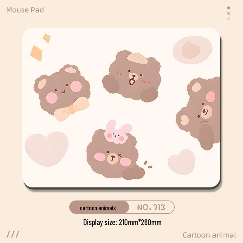 

Милый мультяшный коврик для мыши с подставкой для рук - Маленький и толстый для настольного компьютера и ноутбука 210x260mm, 2mm thick