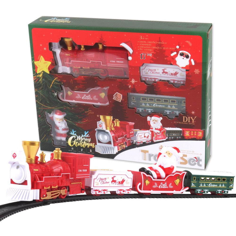 Mini Electric Track Train Toy for Kids - Christmas Edition