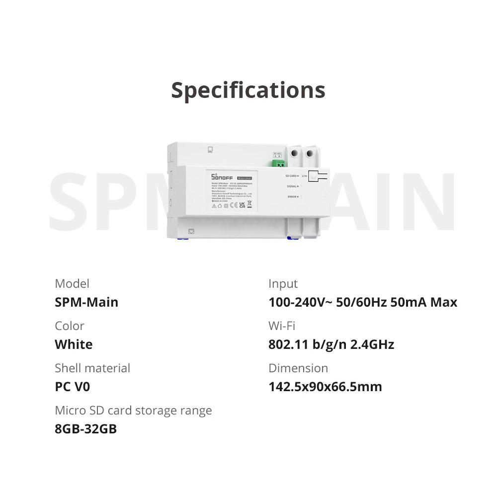 Sonoff SPM-Main Smart Power Switch & Meter