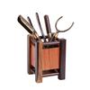 Tea Art Six Gentlemen Set Black Sandalwood Flower Pear Wood Tea Tube Tea Ceremony Kung Fu Teas Tool Accessories