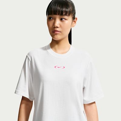 Nike Sportswear T Shirts Women s Peak White Crew Neck Moderate XL