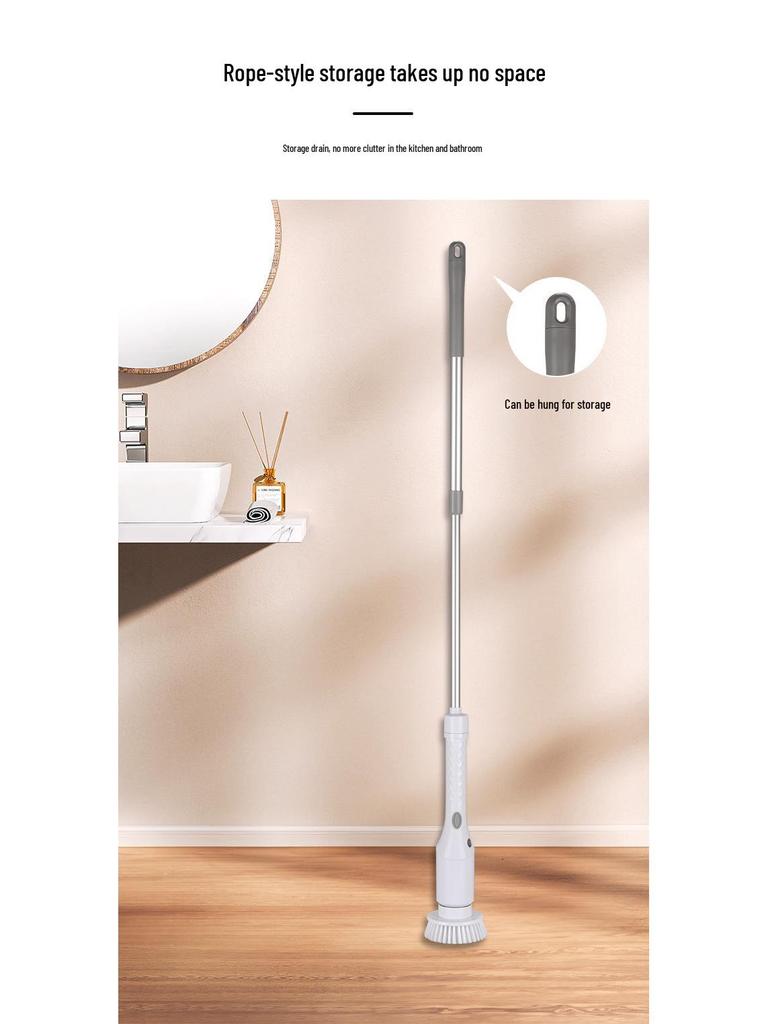 Telescopic Electric Rotating Elbow Cleaning Brush for Bathrooms