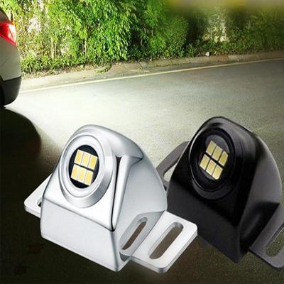 LED License Plate Light Tag Lamp Assembly Car Reverse Lights Flashing Warn Lamp Universal Auto Motorcycle Parking Modified