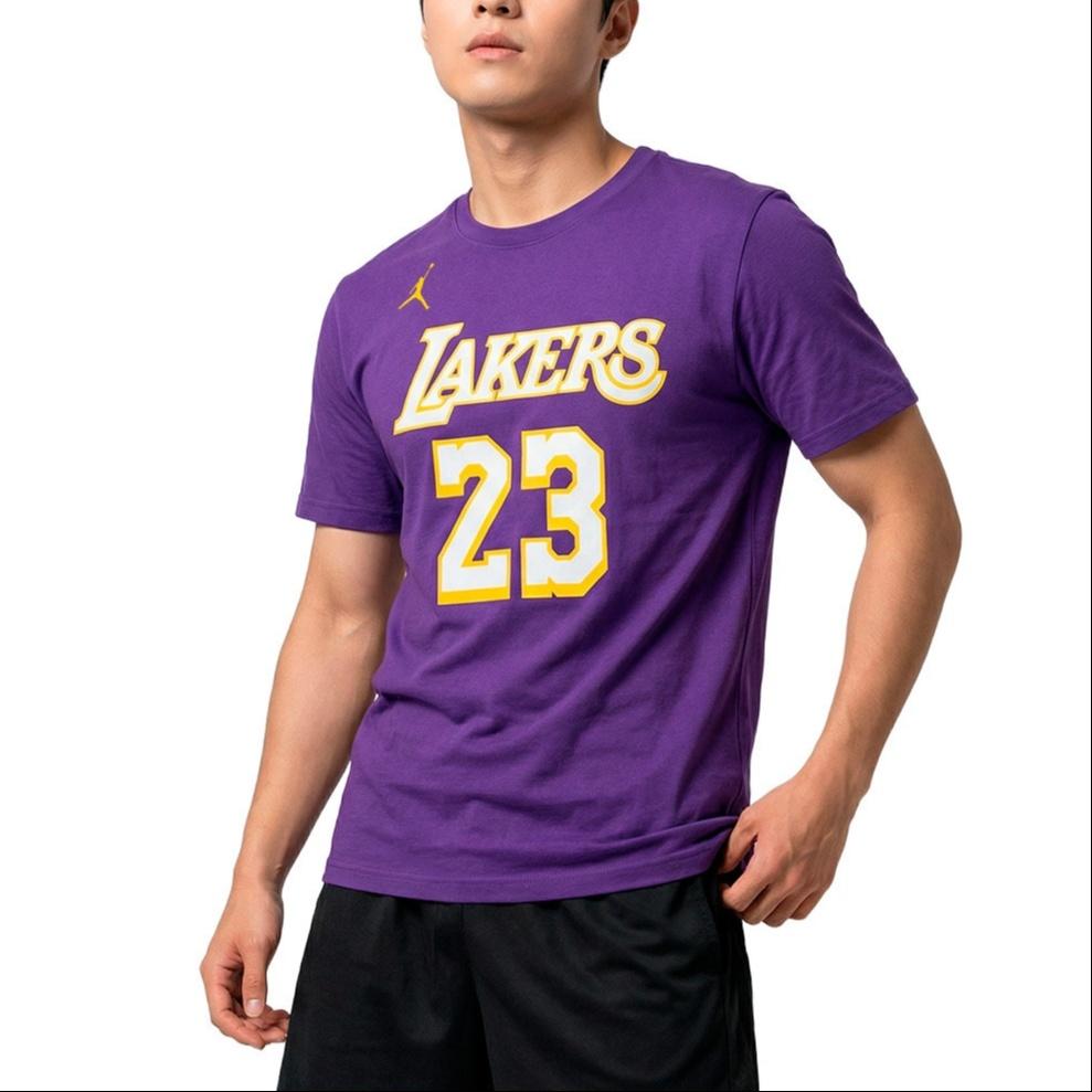 Nike NBA Statement Los Angeles Lakers Essentials T-Shirt 'Field Purple' Men's HV6272-504