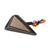 2pcs Motorcycle LED Turn Signal Light Universal Triangle Waterproof Indicator Flashing Light Embedded Signal Light