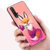 Cute Animal Fox Case For Huawei Honor 10X Lite 7A 8A 9X 20 Pro 7S 8C 8S 8X 9A 9C 10i 20i 30i 20E 20S 8 10 Lite Black Cover