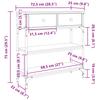 Console Table Artisan Oak 72.5 x 25 x 75 cm Engineered Wood