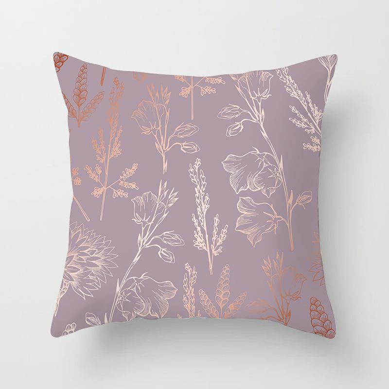 New Rose Gold Pink Peach Skin Pillow Cover Home Sofa Pillow Cushion Cover