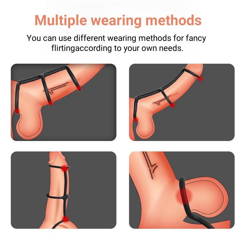 Cock Ring Silicone Penis Ring Delay Ejaculation Sex Toys for Men Erection Enhance Ring