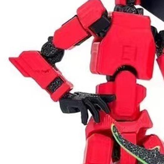 3D-gedruckte Roboter-Actionfigur mit Zubehör, bewegliche Gelenke, Robotermodell, Spielzeug, artikulierte Dummy-Figur, Dekoration für Zuhause und Büro, Ornament