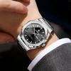 Binbang Men's Luminous Waterproof Quartz Watch with Calendar - Trendy Korean Style