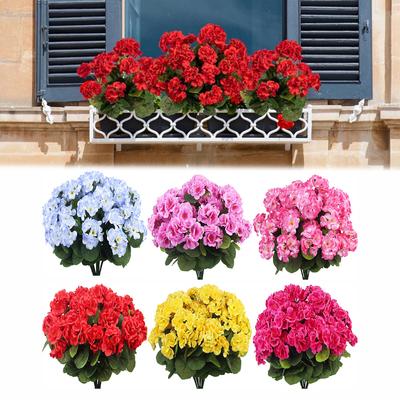Leicht zu arrangierendes Seidenblumengesteck Simulation Begonienblüte Flexible Stiele