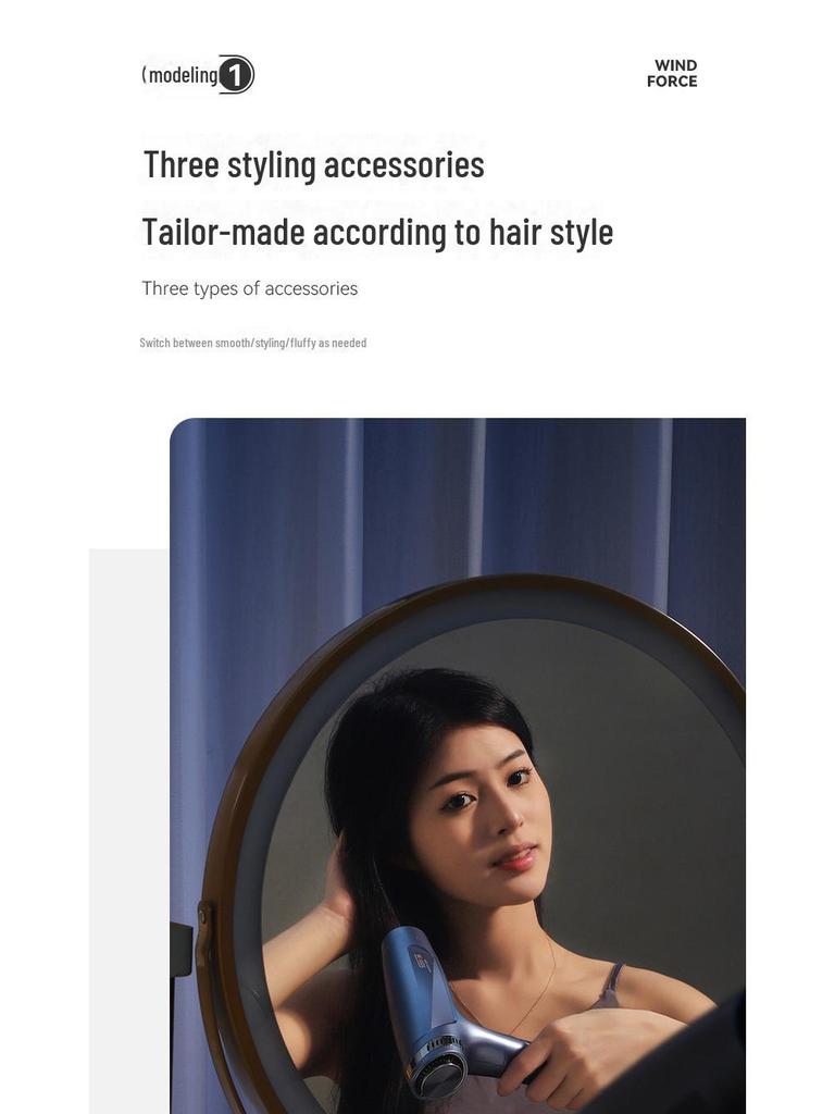 INNOVATOR Folding Hair Dryer: Plasma Technology, Damage-Free, High-Speed Motor, Low Noise