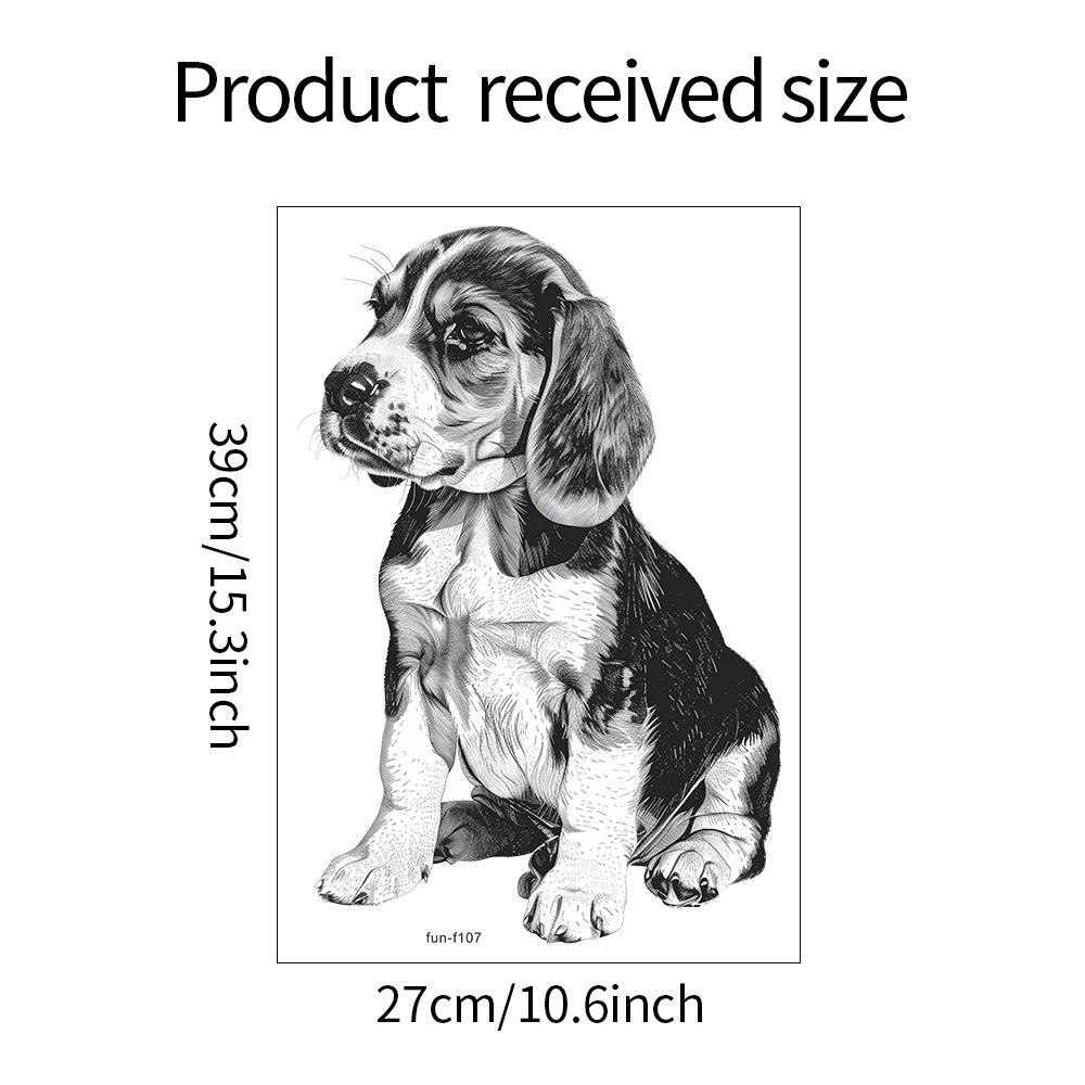 

Fun-f107 Мультяшный эскиз щенка Детская спальня Гостиная Фон Декоративные наклейки на стену Самоклеящиеся 27*39CM/fun-f107