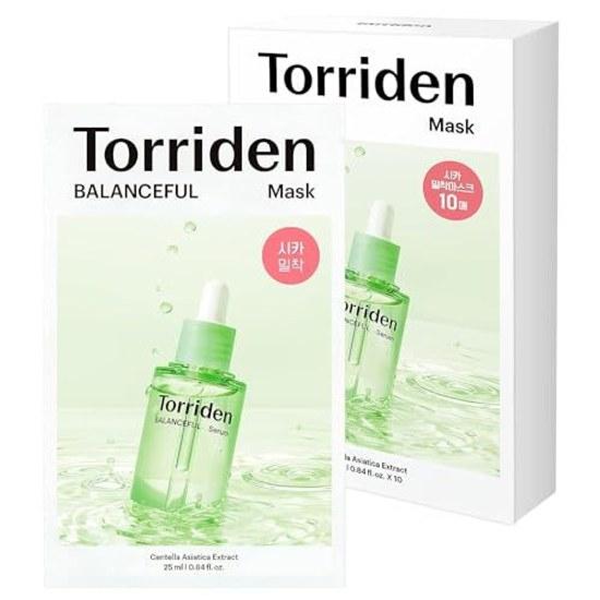 Torriden Balance Full Cica Mask 10 sheets infused sheet hydration sensitive skin face pack gentle feel care roughness Korean cosmetics skincare acne