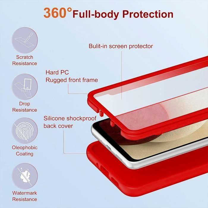 Coque de Protection - BOOLING - Samsung A22 5G - Rouge - Semi-rigide - Antichoc