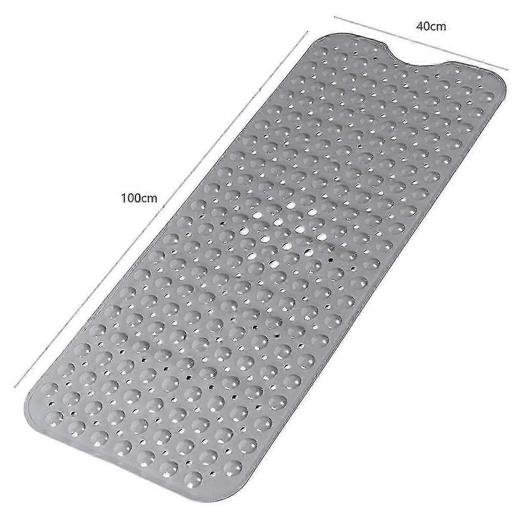 Non- Bathtub Mat Extra Long Bath Mat For Tub Shower Mats With Suction Cups And Drain Holes Bath Tub Mat For Bathroom