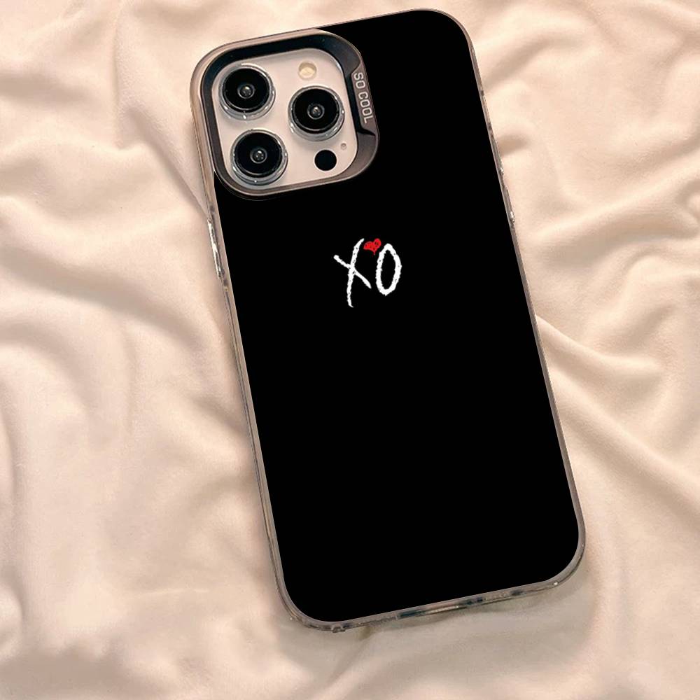 Etui na telefon W-Weeknd XO do iPhone 17 16 15 14 13 12 11 XS XR X Pro Max Plus Kolorowe Posrebrzana Osłona