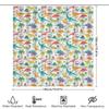 Vibrant Dinosaur Print Shower Curtain For Bathroom Decor Waterproof Fabric Wall Hanging Home Decoration In Multicolor Patterns