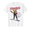 Camiseta Retrô em Quadrinhos do Capitão Kirk da Série Original de Star Trek
