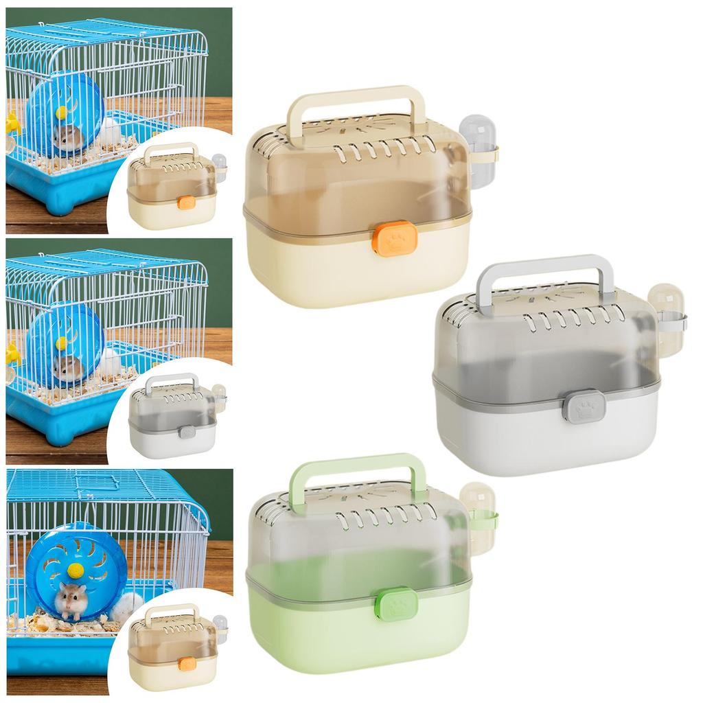 Hamster Cage Carry Case Convenient Enclosure Ventilation Versatile Small Animal Cage for Sugar Glider Hedgehog Small Animals