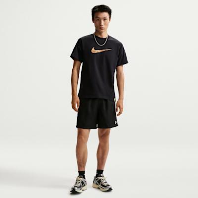 Nike Sportswear T Shirts Men's Black Crew Neck Moderate