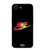Maniacase Case For Iphone 16E Colorful Nike Logo Black Front