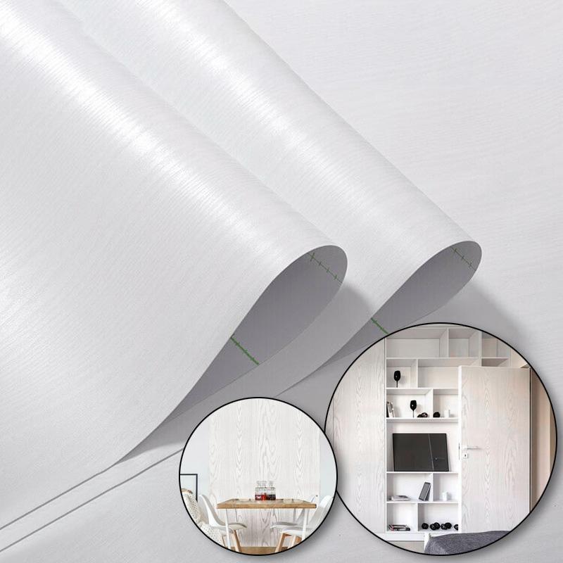 Faux Wood Grain Self-Adhesive Film For Furniture Refurbishment Transform Wardrobes Tabletops Old Doors And Cabinet Doors.