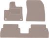 Beżowe welurowe dywaniki podłogowe dla: Citroen Rifter kombivan (2018-)