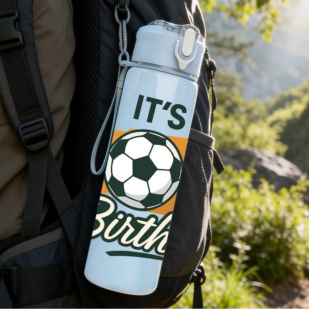 1PC Its My 8th Birthday 750ml Color Plastic Sports Water Bottle Leakproof Flip Straw Lid Suitable for Sports Office Home Use