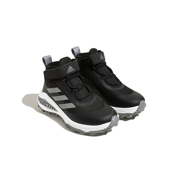 Adidas Fortarun Atr El K Durable Mid-Top Kids Running Shoes Kids Running Shoes Black White GZ1804