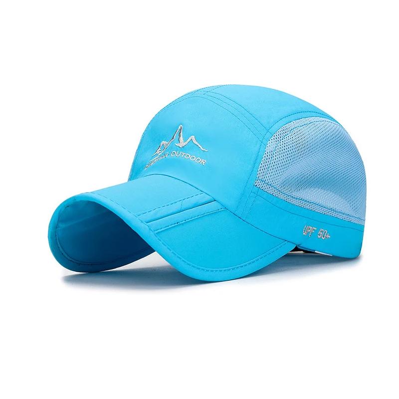 Summer Outdoor Foldable Portable Quick-Drying Hat For Men and Women Mountaineering Travel Sun Protection Breathable Mesh Hat