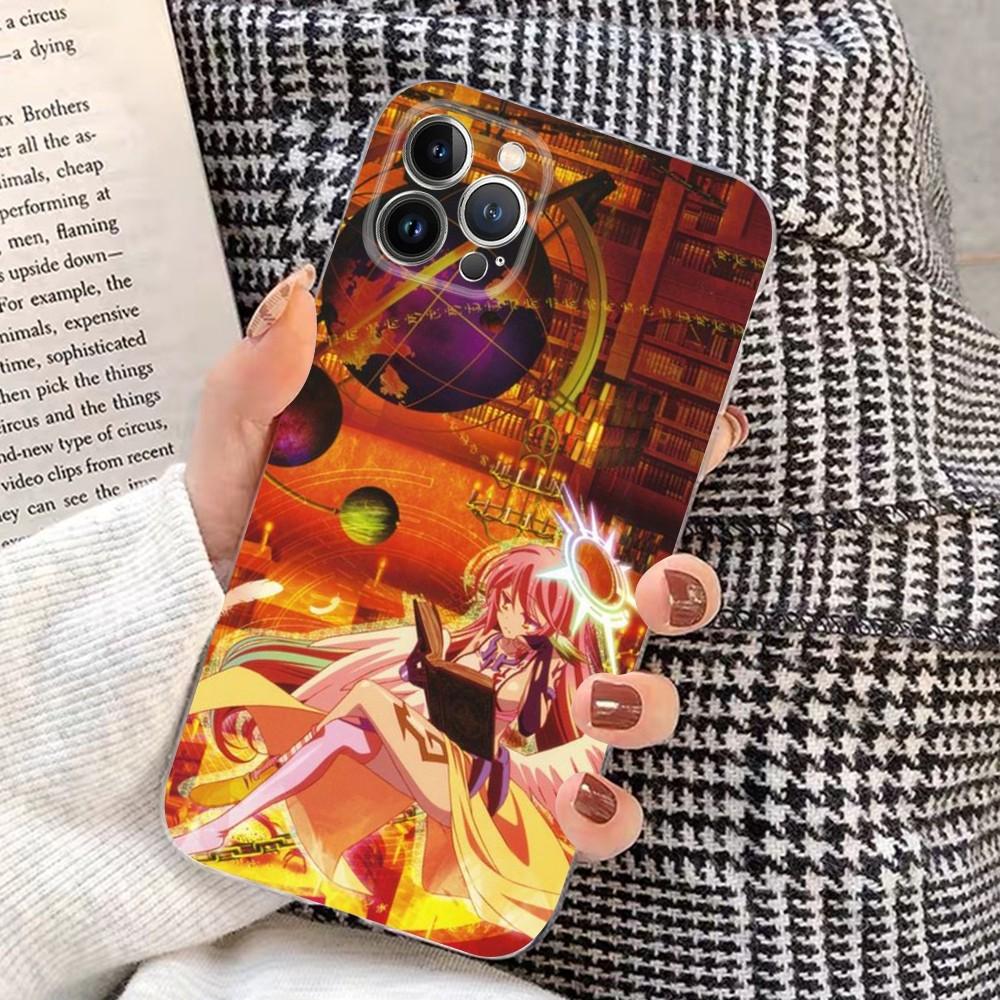 Anime No Game NO life Phone Case for iPhone 15 8 7 6 6S Plus X SE 2020 XR XS 14 11 12 13 Mini Pro Max Mobile Case