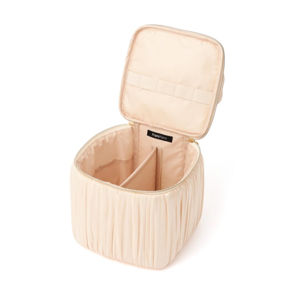Franc Franc Japan Chiffon Ribbon Vanity Pouch M Ivory