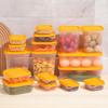 17-Piece Food-Grade PP Plastic Refrigerator Storage Set: Fresh-Keeping Box with Lid for Kitchen Use, Sealed Container for Fruits and Vegetables