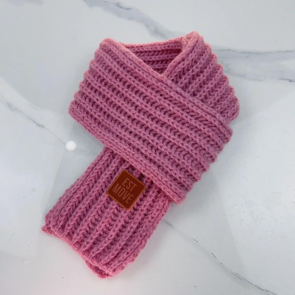 Weicher warmer gestrickter Winter-Schal für Mädchen Modischer kuscheliger Schal für Kleinkinder und Babys Winterkleidung Wollschal