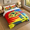 3Pcs Bedding SetClub America Soft Bed Sheet and Two Pillowcases Home Bedroom Decor