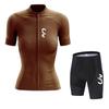 LIV Maglia da Ciclismo Donna Set Abbigliamento Estivo da Ciclismo Manica Corta Maglia da Corsa su Strada Completo Pantaloncini da Ciclismo con Bretelle
