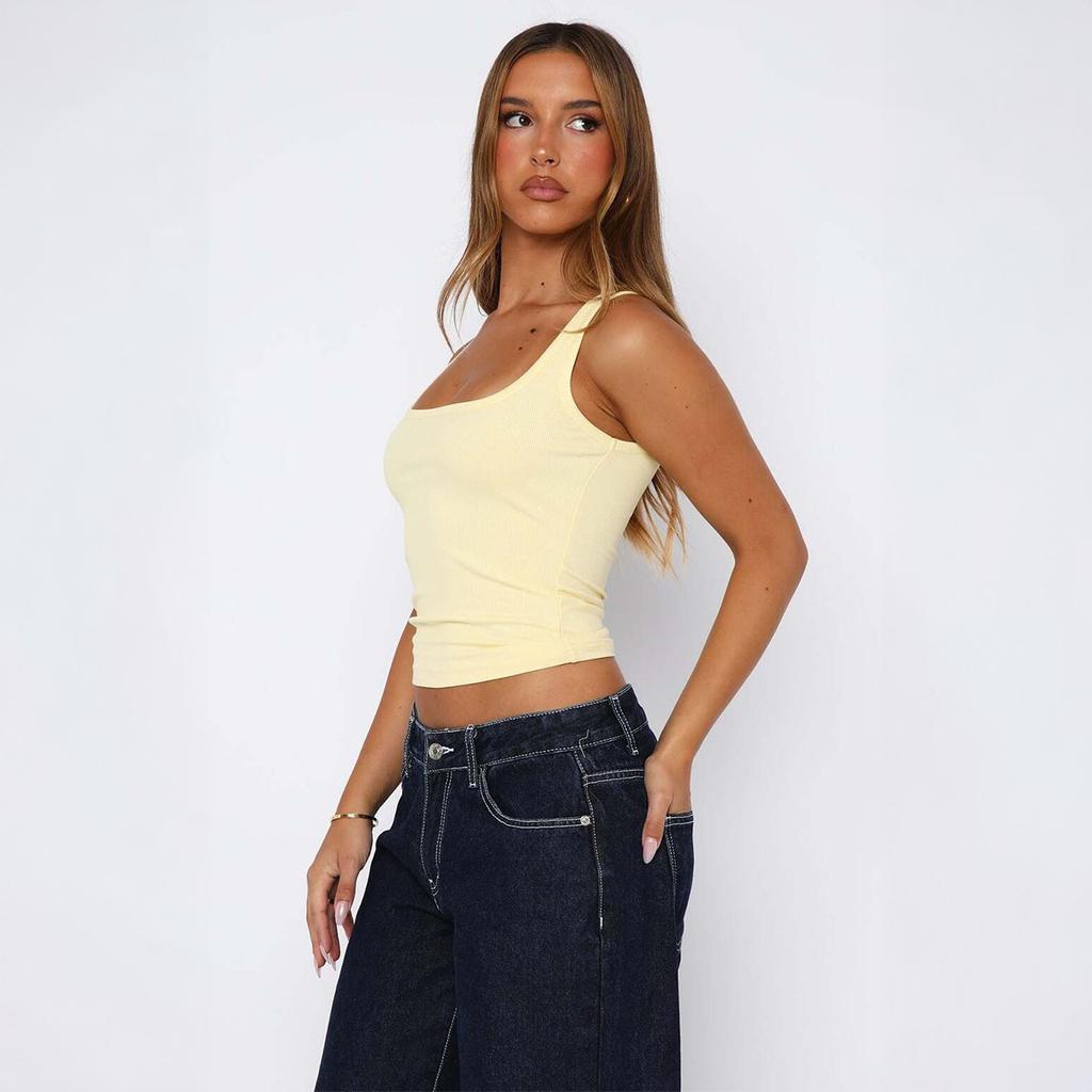 Hot Girl Versatile Camisole T-shirt Women's Tops Women's Spring and Summer