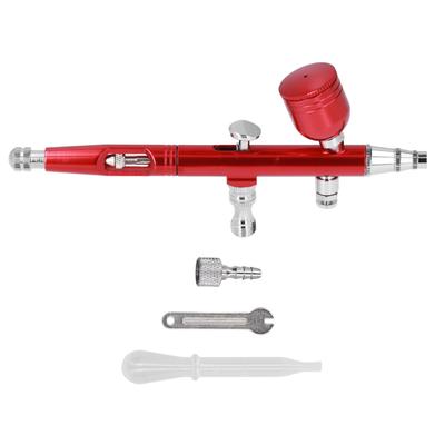 Aerógrafo Portátil Pequeno G1 8 DIY Pistola de Pulverização de Tinta Aerógrafo de Latão Para Maquiagem Nail Art Tatuagem Fantasia ArtesanatoVermelho
