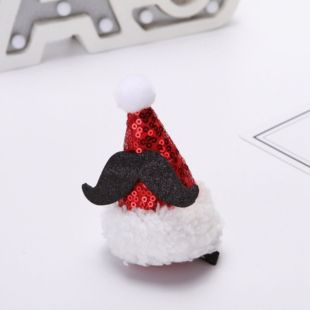 Cloth Zinc Zinc Alloy Christmas Hair Clip Korean Style Headwear Kids Hair Accessories Christmas Hat Hairpin