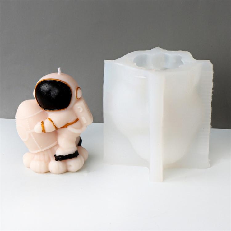 Astronaut Silicone Candle Molds Soap Silicone Molds for Making Candle Soap Home Decorations Epoxy Resin Silicone Molds