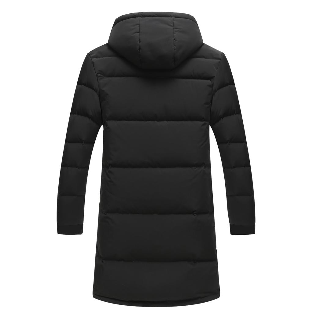 Cotton Suit Men's Long Knee Men's Winter Thickened Hooded Jacket Couple School Uniform