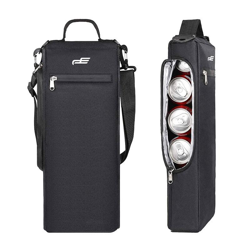

Golf Outdoor Tote Bag Drink Wine Insulated Bag Golf Car Cooler Ice Bag Large Capacity Portable чёрный