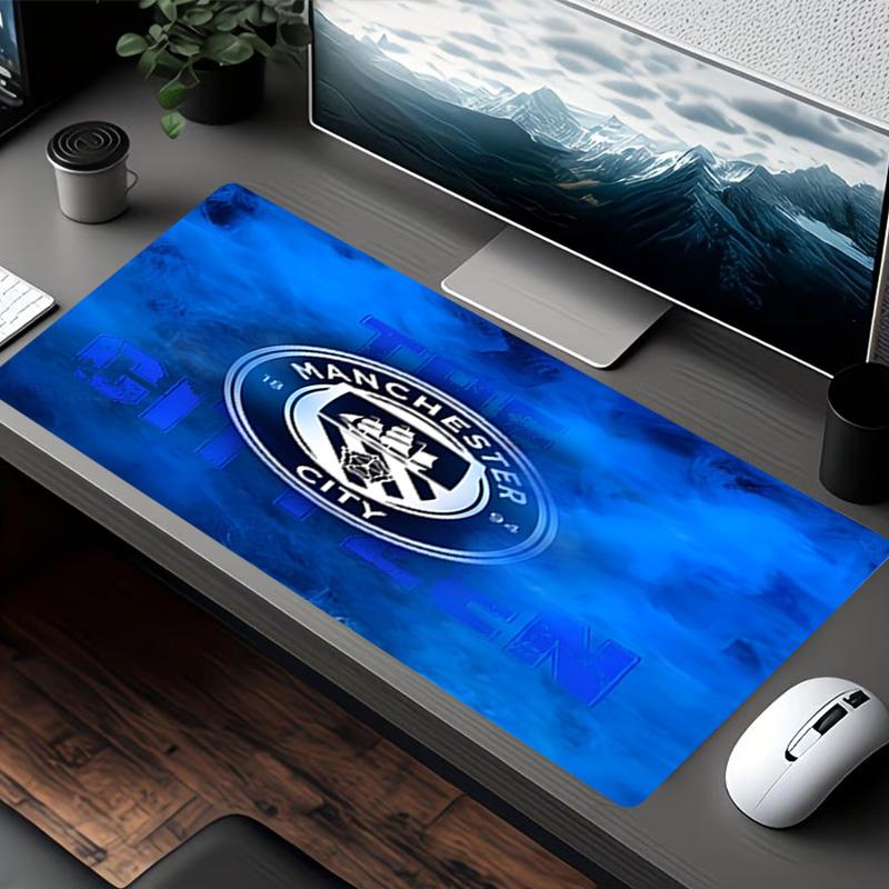 Manchester City FC Print Mouse Pad, for Keyboard Pad Laptop PC Mat for Office Home Use, Desk Decor, Perfect Birthday Gift for Gamers